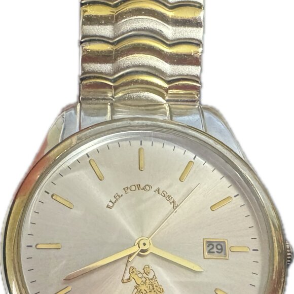 PRECISION by GRUEN 40mm Analog Wrist Watch, Two Tone Black/Gold - Picture 17 of 17